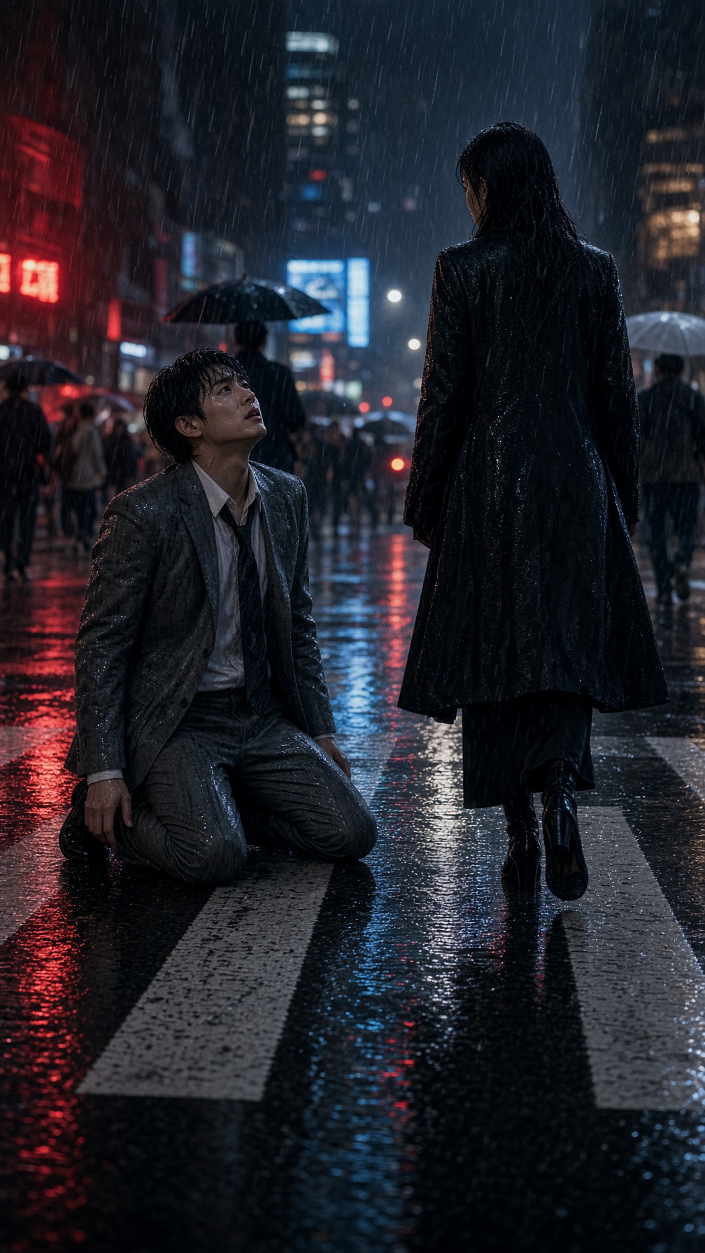 前任跪在雨裡